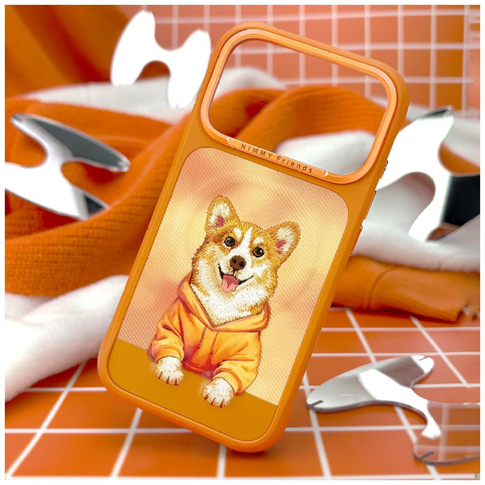Калъф Nimmy Gentle Pets Series Dog MagSafe за iPhone 17 Pro Max - оранжев
