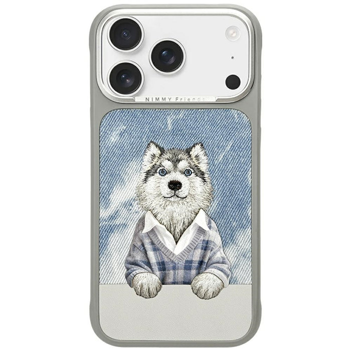 Калъф Nimmy Gentle Pets Series Dog MagSafe за iPhone 17 Pro Max - сив