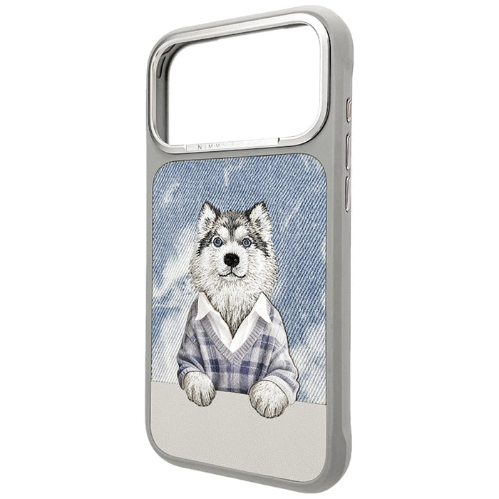 Калъф Nimmy Gentle Pets Series Dog MagSafe за iPhone 17 Pro Max - сив