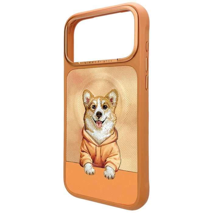 Калъф Nimmy Gentle Pets Series Dog MagSafe за iPhone 17 Pro - оранжев