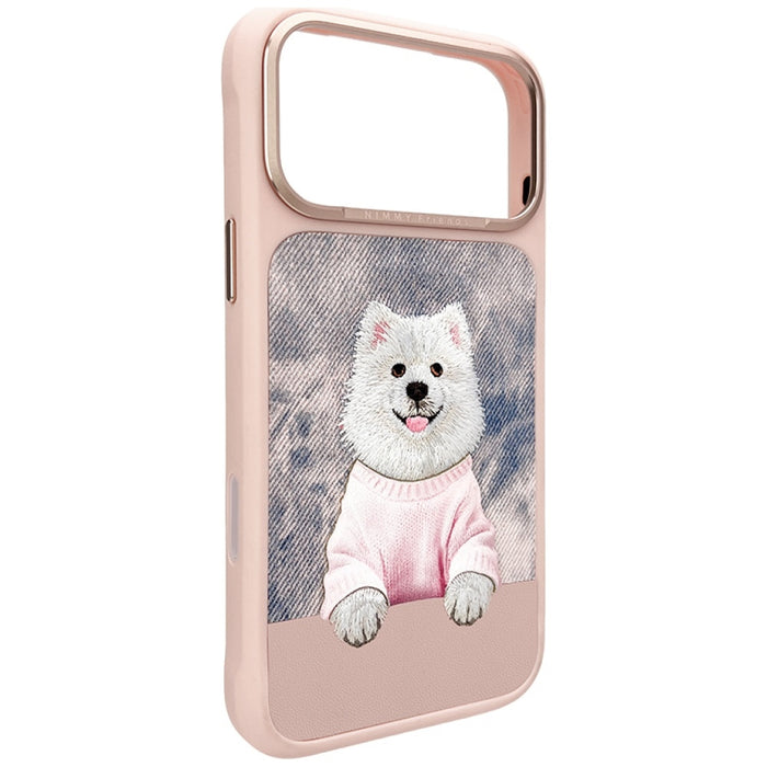Калъф Nimmy Gentle Pets Series Dog MagSafe за iPhone 17 Pro - розов
