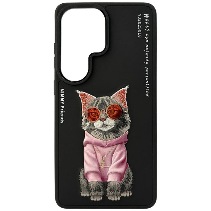 Калъф Nimmy Glasses Cool Cat за Samsung Galaxy S26 Ultra - черен