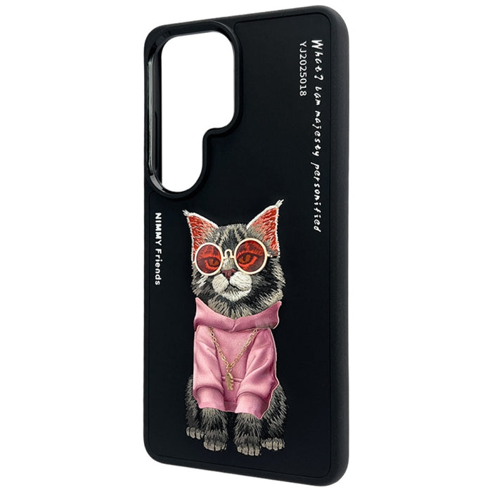 Калъф Nimmy Glasses Cool Cat за Samsung Galaxy S26 Ultra - черен