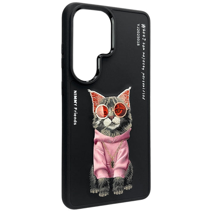 Калъф Nimmy Glasses Cool Cat за Samsung Galaxy S26 Ultra - черен