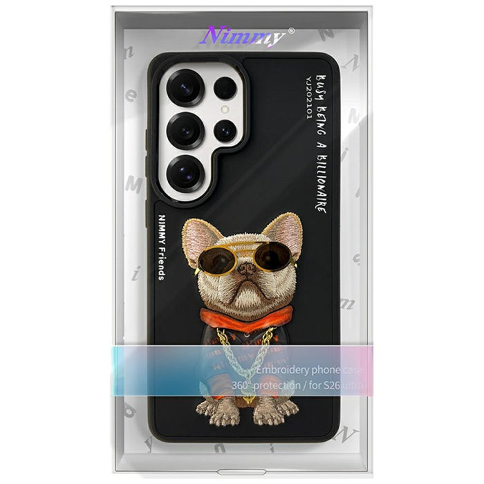 Калъф Nimmy Glasses Cool Dog за Samsung Galaxy S26 Ultra - черен