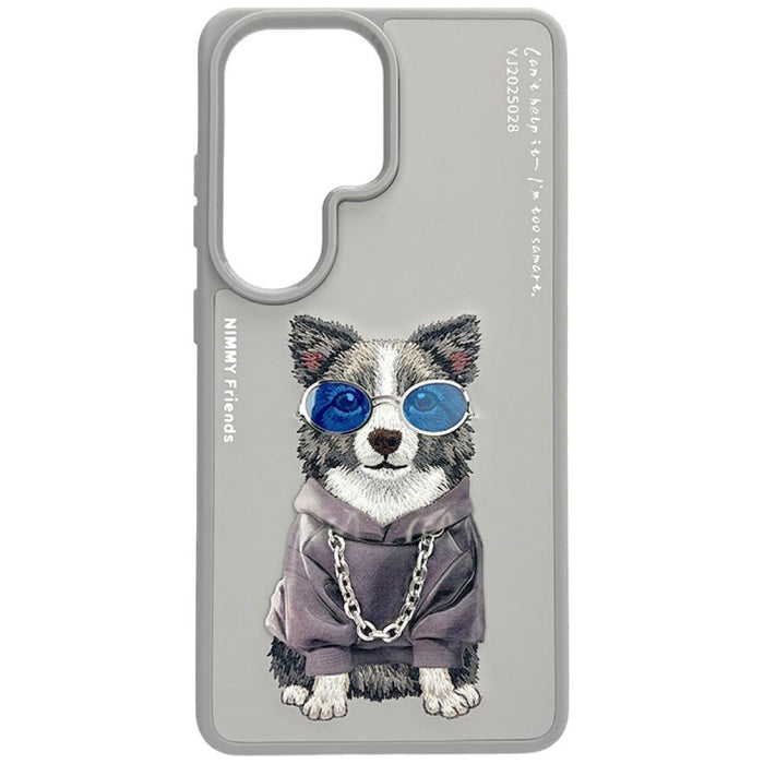 Калъф Nimmy Glasses Cool Dog за Samsung Galaxy S26 Ultra - сив
