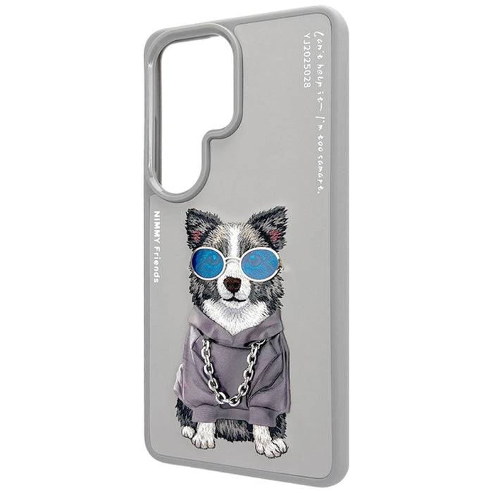 Калъф Nimmy Glasses Cool Dog за Samsung Galaxy S26 Ultra - сив