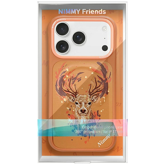 Калъф Nimmy Jeleń MagSafe за iPhone 17 Pro - оранжев