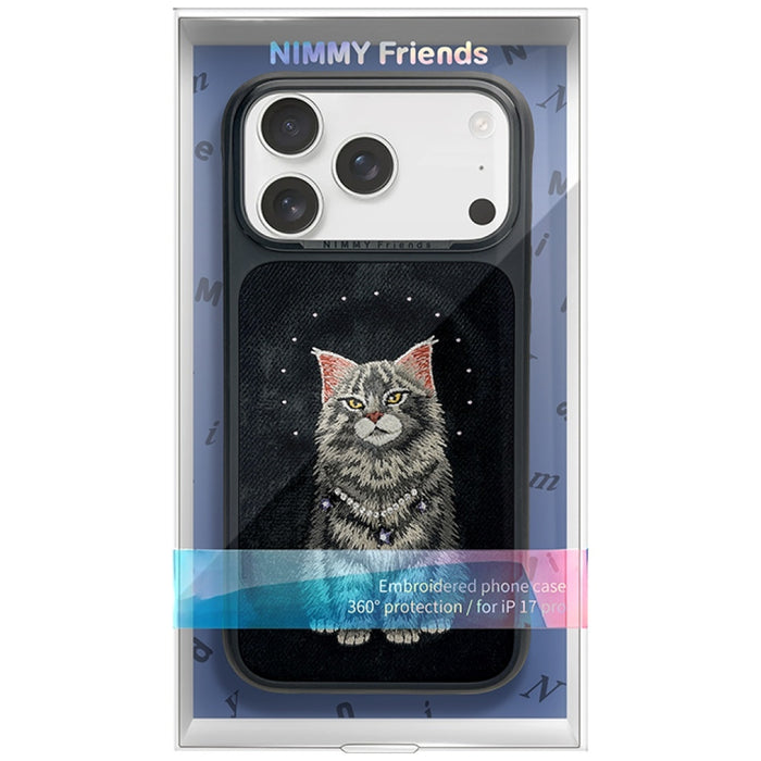 Калъф Nimmy Lucky Fashion Cat MagSafe за iPhone 17 Pro - черен