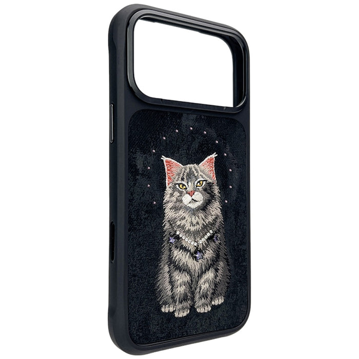 Калъф Nimmy Lucky Fashion Cat MagSafe за iPhone 17 Pro - черен