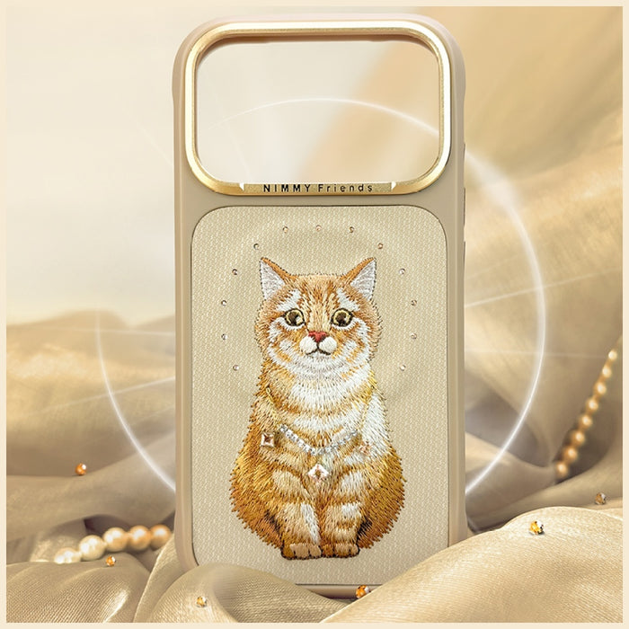 Калъф Nimmy Lucky Fashion Cat MagSafe за iPhone 17 Pro Max - кафяв