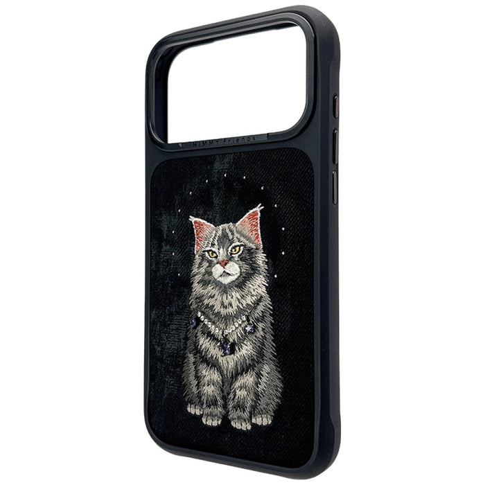Калъф Nimmy Lucky Fashion Cat MagSafe за iPhone 17 Pro Max - черен