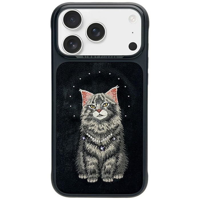 Калъф Nimmy Lucky Fashion Cat MagSafe за iPhone 17 Pro Max - черен