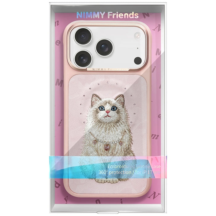 Калъф Nimmy Lucky Fashion Cat MagSafe за iPhone 17 Pro Max - розов
