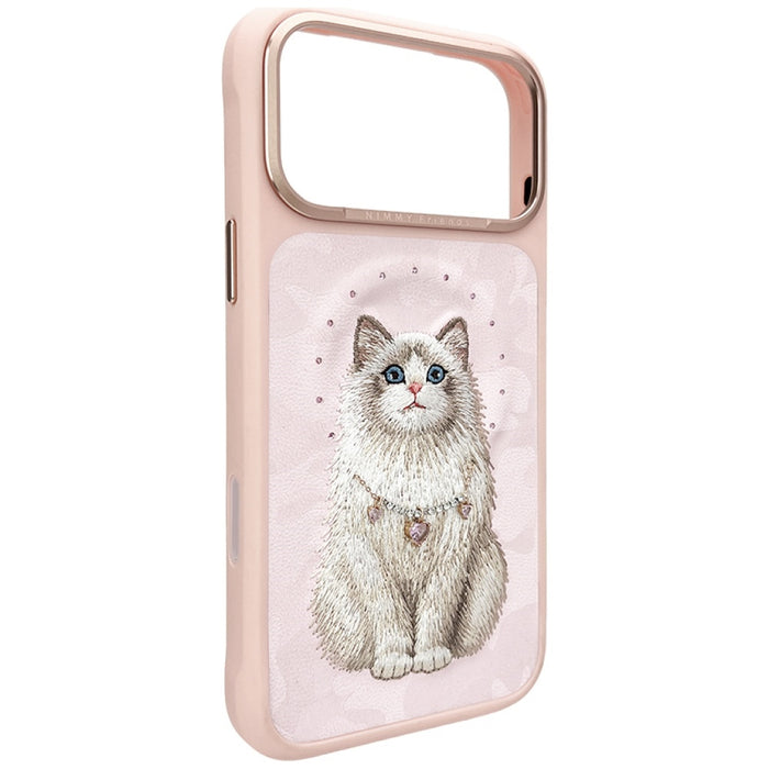 Калъф Nimmy Lucky Fashion Cat MagSafe за iPhone 17 Pro Max - розов