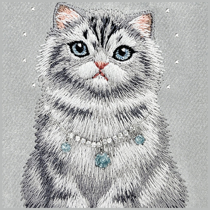 Калъф Nimmy Lucky Fashion Cat MagSafe за iPhone 17 Pro - сив