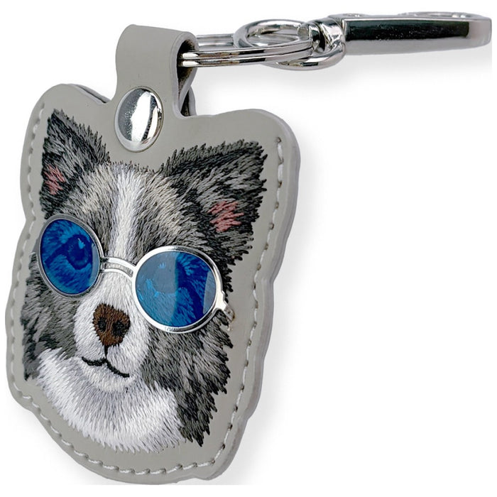 Калъф за проследяване на кучета Nimmy Glasses Cool and Cute - сив