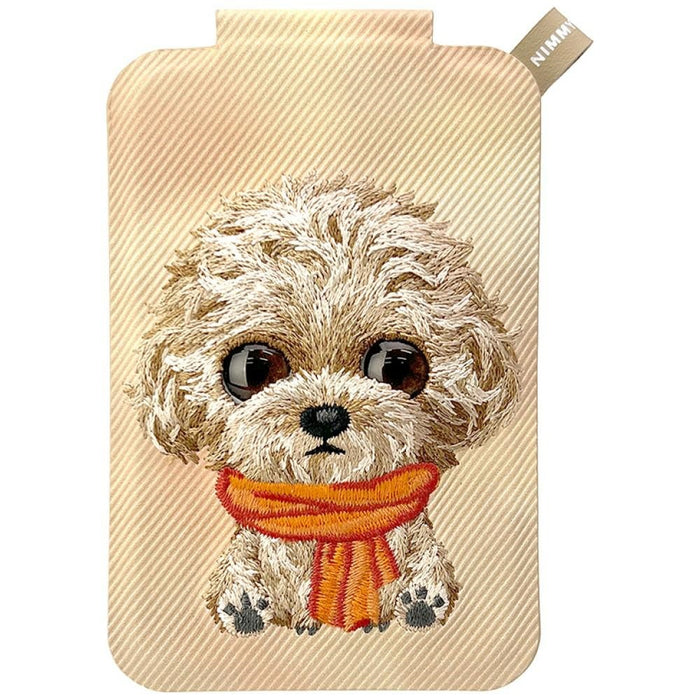 Nimmy New Big-Eye Cute Pets 2.0 Магнитен портфейл за кучета със стойка за телефон - кафяв