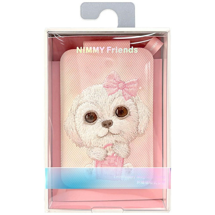 Nimmy New Big-Eye Cute Pets 2.0 Магнитен портфейл за кучета със стойка за телефон - розов