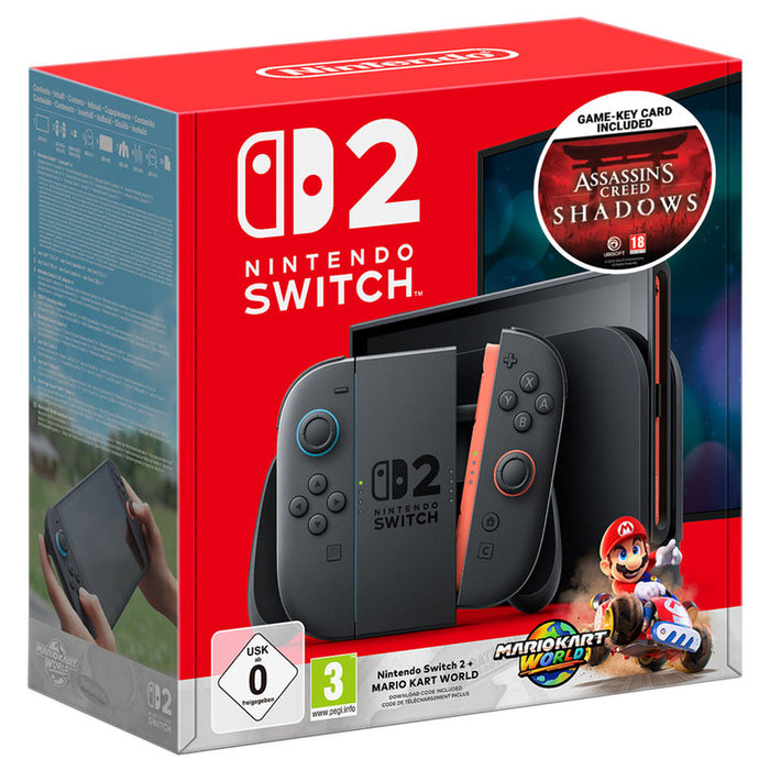 Конзола NINTENDO SWITCH 2 MARIO KART WORLD + ASSASSIN'S CREED SHADOWS 256 GB