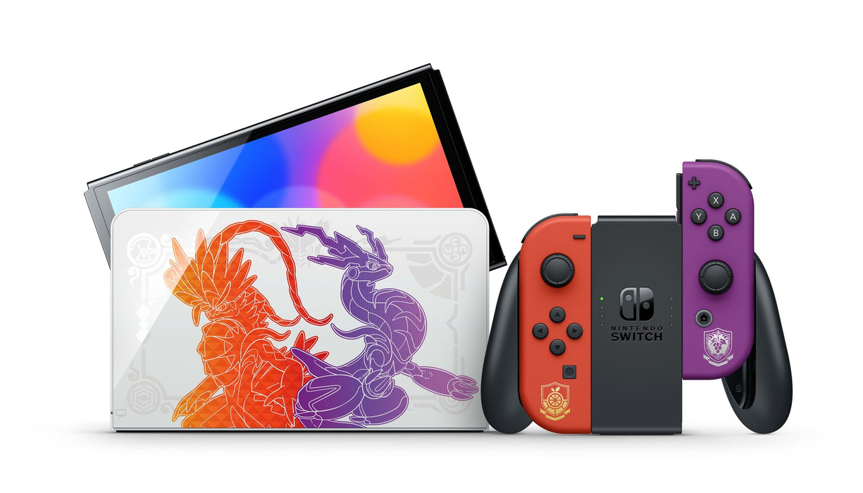 Nintendo Switch Oled Pokémon Scarlet & Violet Edition преносима игрова конзола 17.8 см (7") 64 GB сензорен екран Wi-Fi Многоцветен