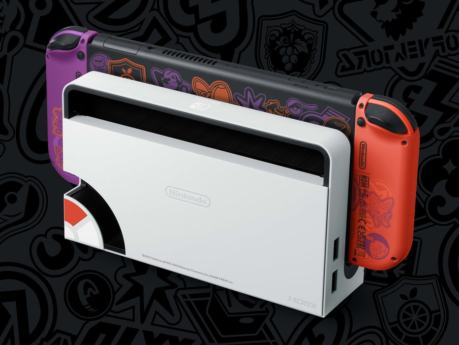 Nintendo Switch Oled Pokémon Scarlet & Violet Edition преносима игрова конзола 17.8 см (7") 64 GB сензорен екран Wi-Fi Многоцветен