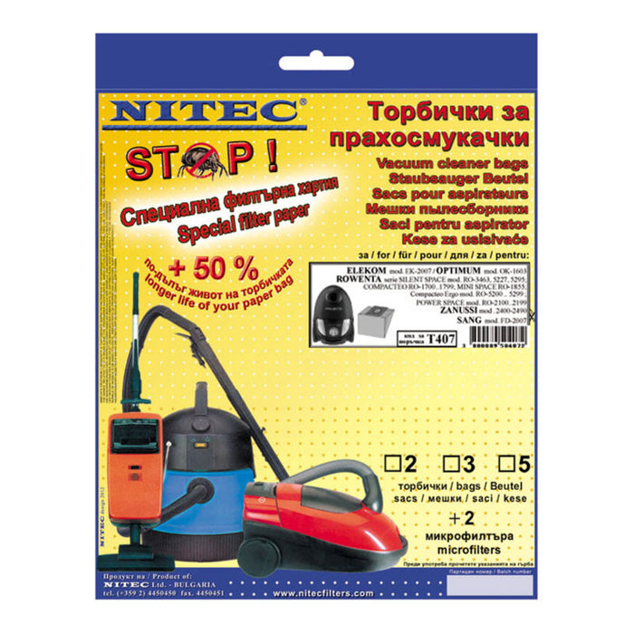 ТОРБИЧКИ ROWENTA COMPACTEO... NITEC SANG_T407 5 БР