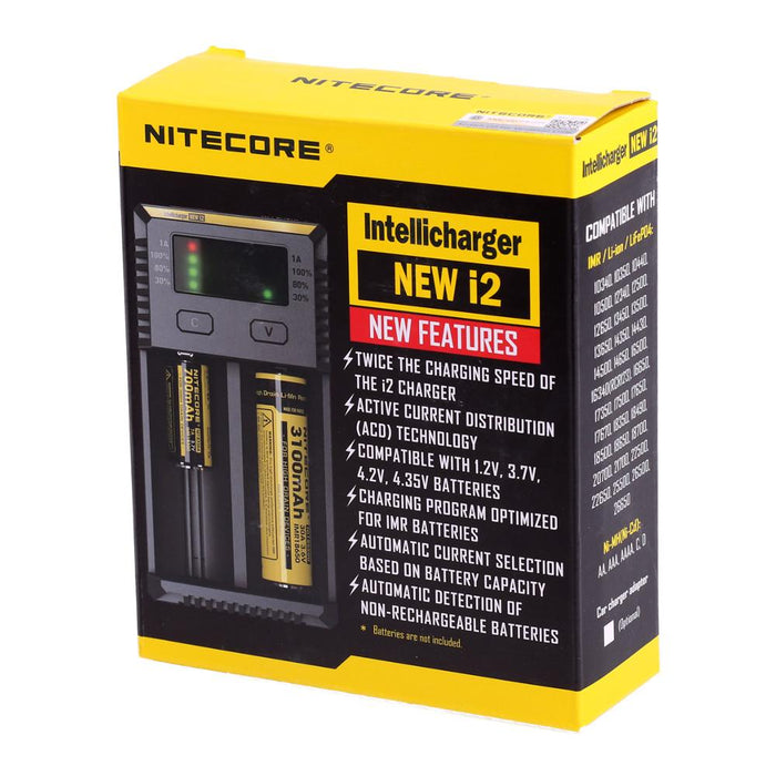 Зарядно у-во NITECORE i2, Universal Charger, LiIon &amp; NIMH, 18650, CR123, AA, AAA, C, D