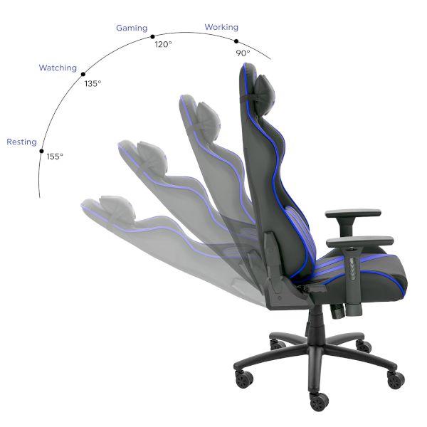 Геймърски стол Nemesis Blue Claw