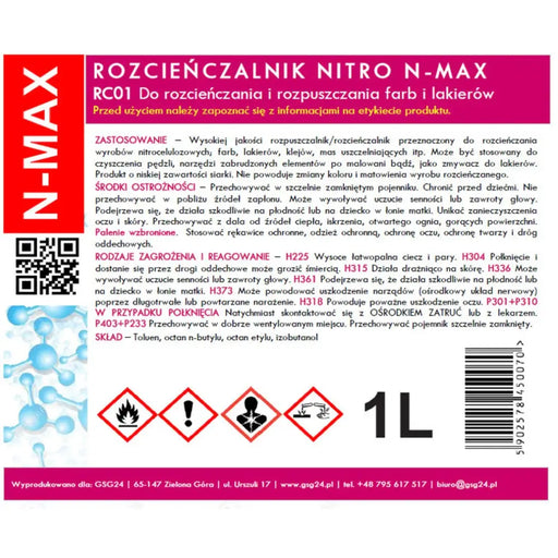 NITRO RC-01 N-MAX 1L разредител разтворител