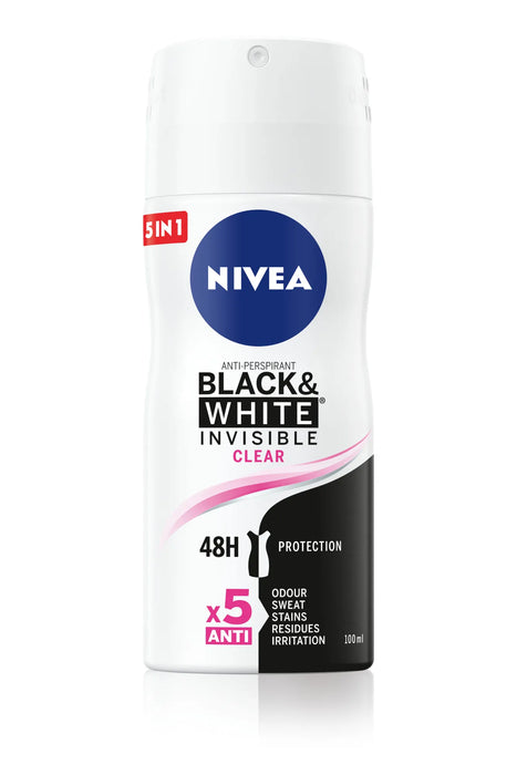 Дезодорант Black & White Invisible Clear, мини опаковка, 100 ml