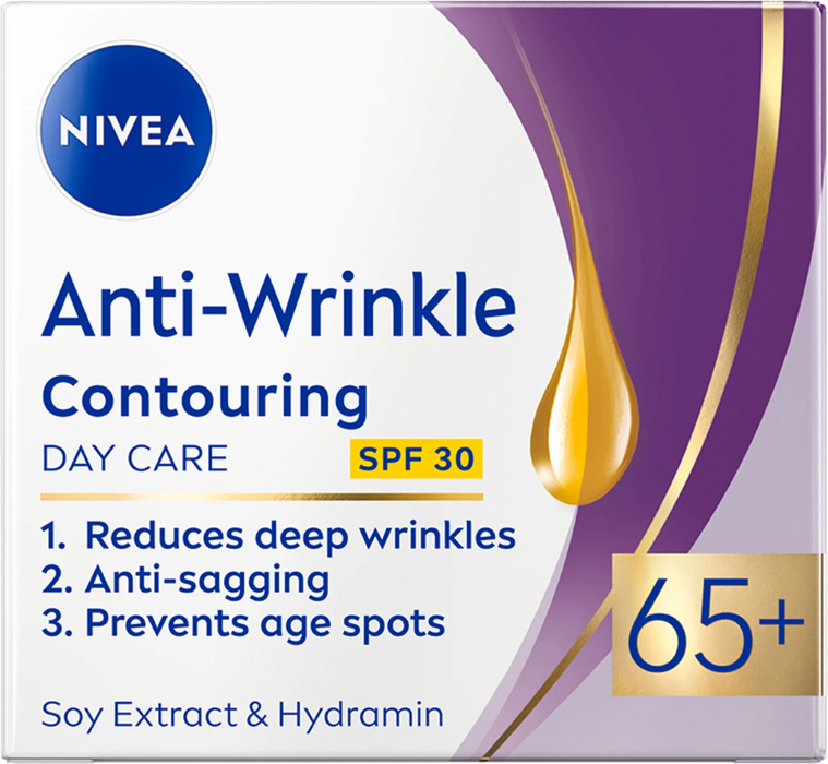 Дневен крем против бръчки 65+, SPF 30, 50 ml