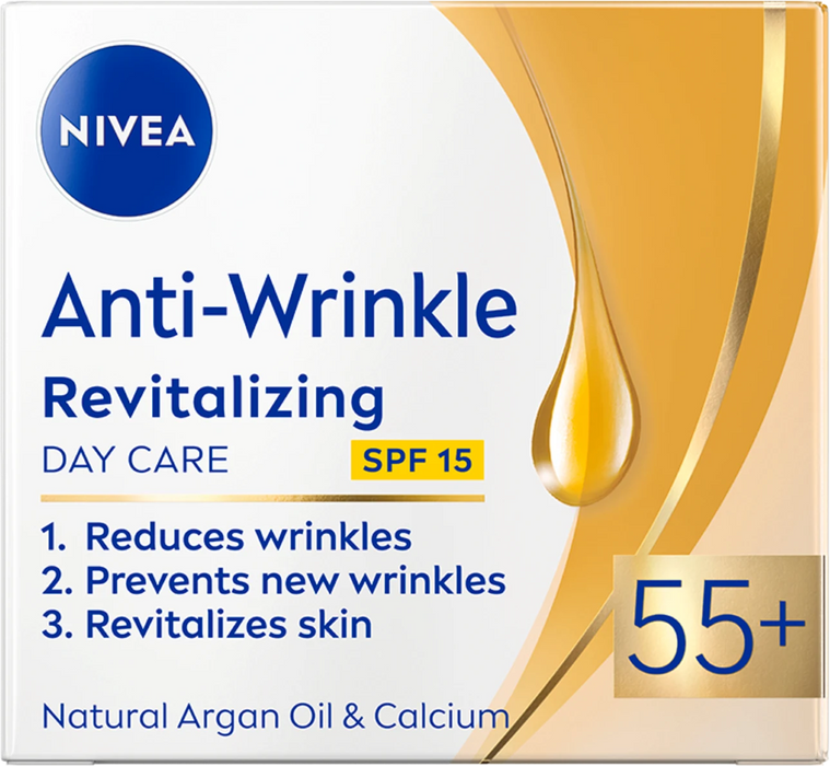 Дневен крем против бръчки, SPF 15, 55+, 50 ml
