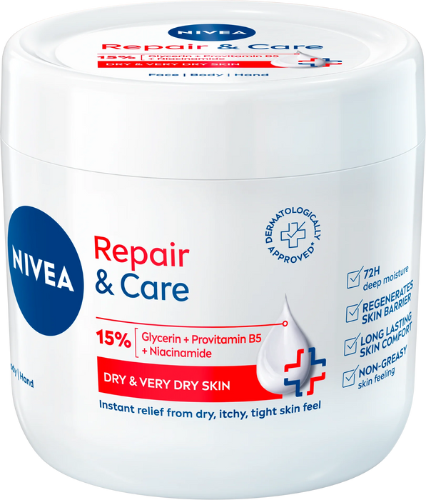 Крем за суха кожа Repair & Care, 400 ml
