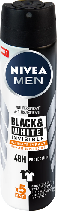 Дезодорант Black&White Invisible Ultimate Impact, 150 ml