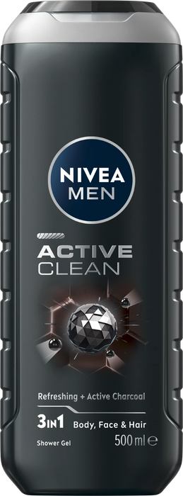 Душ гел Active Clean 3в1, 500 ml