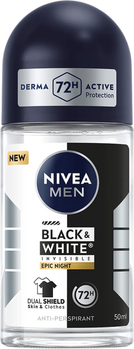Рол-он Black & White Invisible Epic night, 50 ml