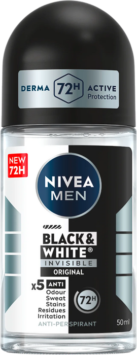 Рол - он Black&White Invisible, 50 ml
