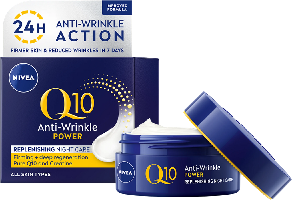 Нощен крем против бръчки Q10, 50 ml