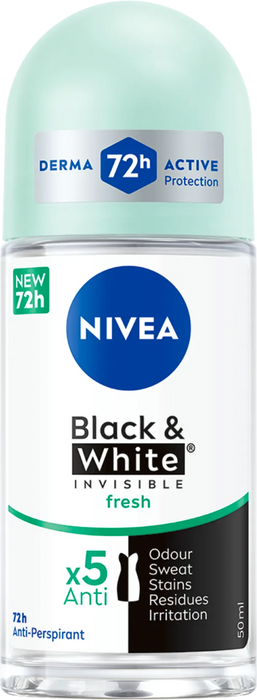 Рол - он Black&White Invisible Fresh, 50 ml