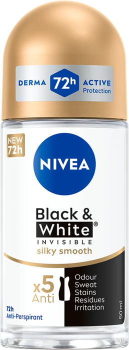 Рол-он Black&White Invisible, 50 ml
