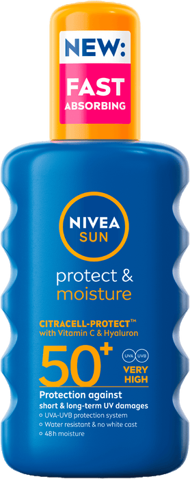 Слънцезащитен спрей Protect & Moisture, SPF 50+, 200 ml