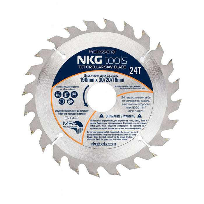 ДИСК ЦИРКУЛЯР T24 190 ММ NKG TOOLS