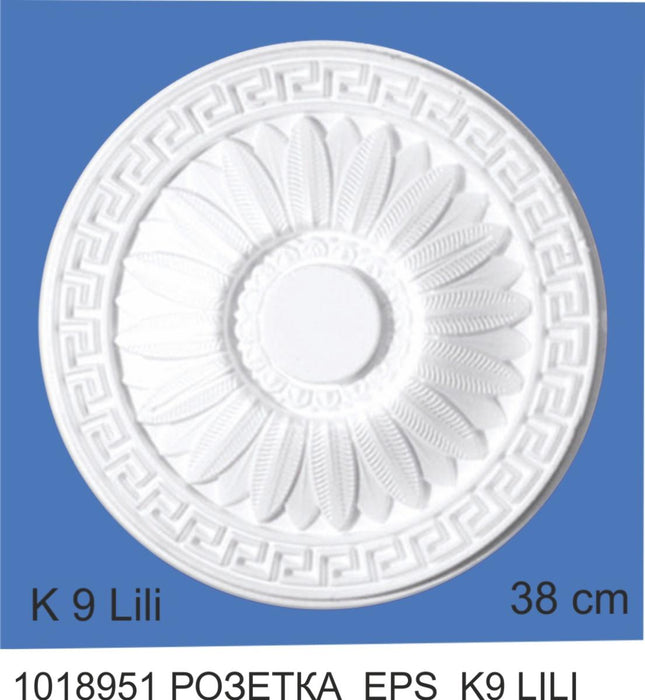 РОЗЕТКА К9 LILI Ф38 СМ ПОЛИСТИРЕН