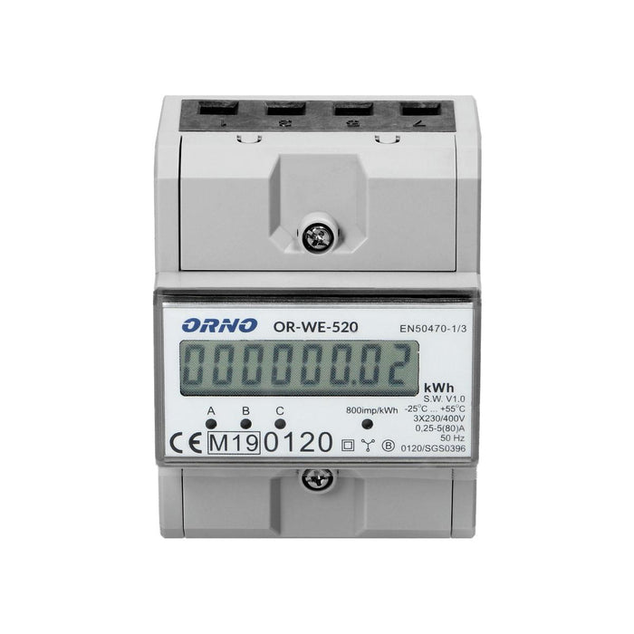 ЕЛЕКТРОМЕР ТРИФАЗЕН 80А OR-WE-520