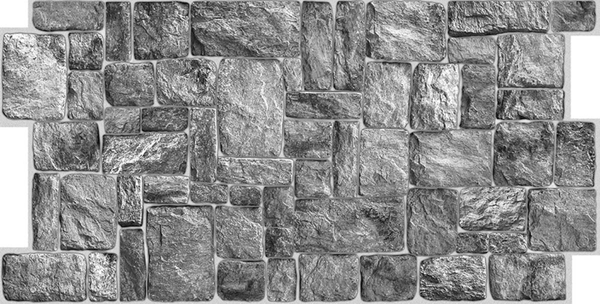 PVC ПАНЕЛ СИВ КАМЪК НАТУРАЛ