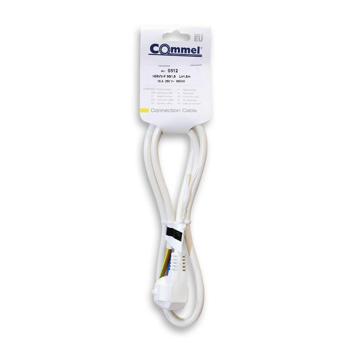 КАБЕЛ С ЩЕПСЕЛ H05VV-F 3Х1,5ММ2 COMMEL