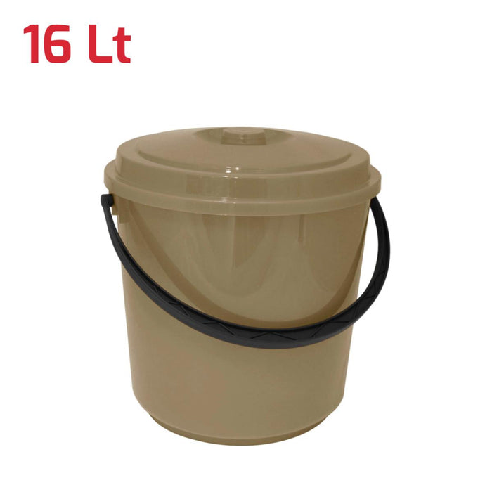КОФА С КАПАК 16Л RECA PLAST ГЪЛЪБОВО СИВ