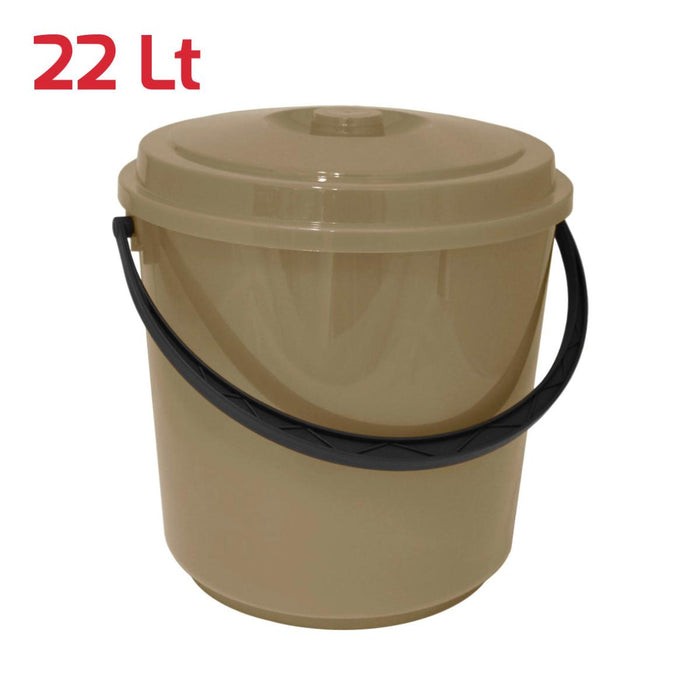 КОФА С КАПАК 22Л RECA PLAST ГЪЛЪБОВО СИВ