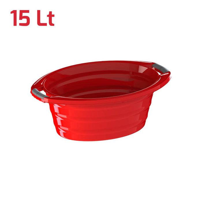ЛЕГЕН С ДРЪЖКИ 15Л RECA PLAST ЧЕРВЕН